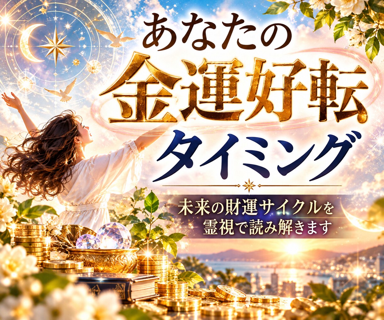未来の財運サイクルを霊視で読み解きます 金運の波をつかむための未来透視 イメージ1