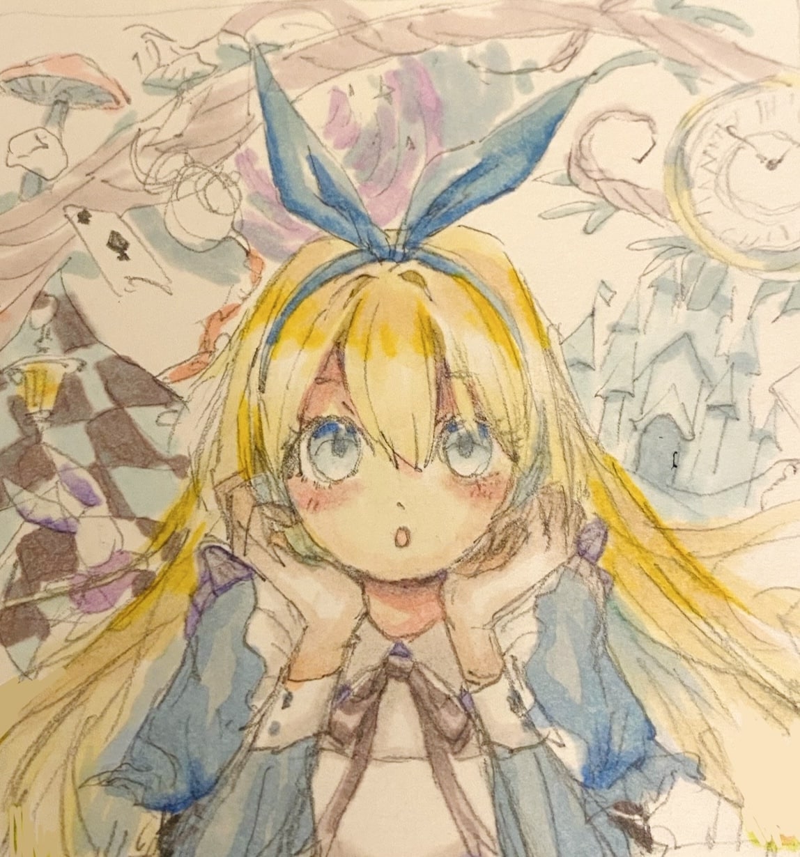 色紙にキャラクターを描きます オリジナルのキャラクターを作成して色紙に描きます！背景も可 イメージ2