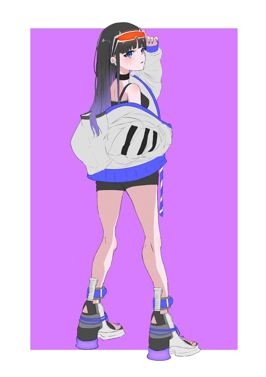 イラスト制作/カッコかわいい女の子を描きます 歌ってみた動画イラスト、グッズイラスト等 イメージ10