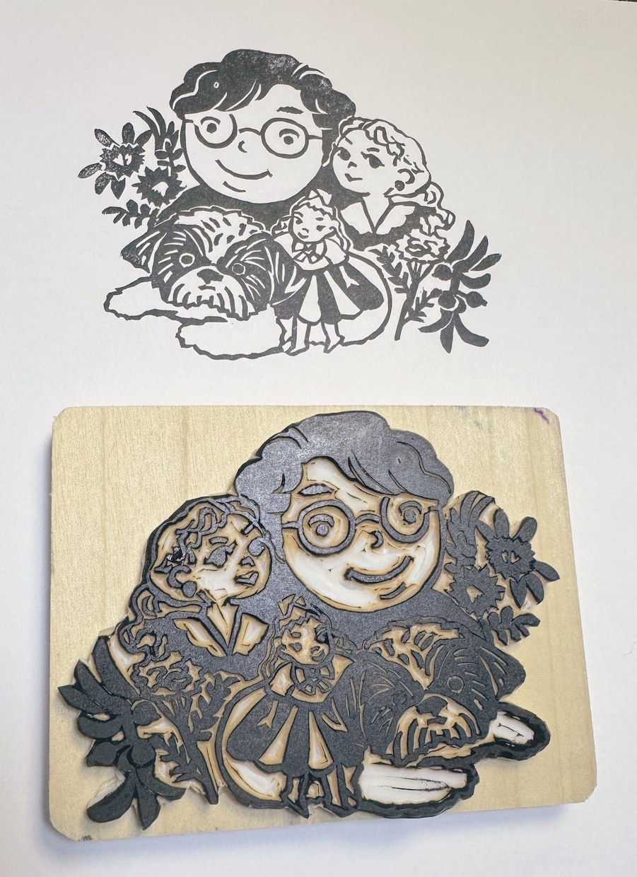 ペットと飼い主の消しゴムはんこ作ります 大切な家族の思い出をハンコに刻みます イメージ2