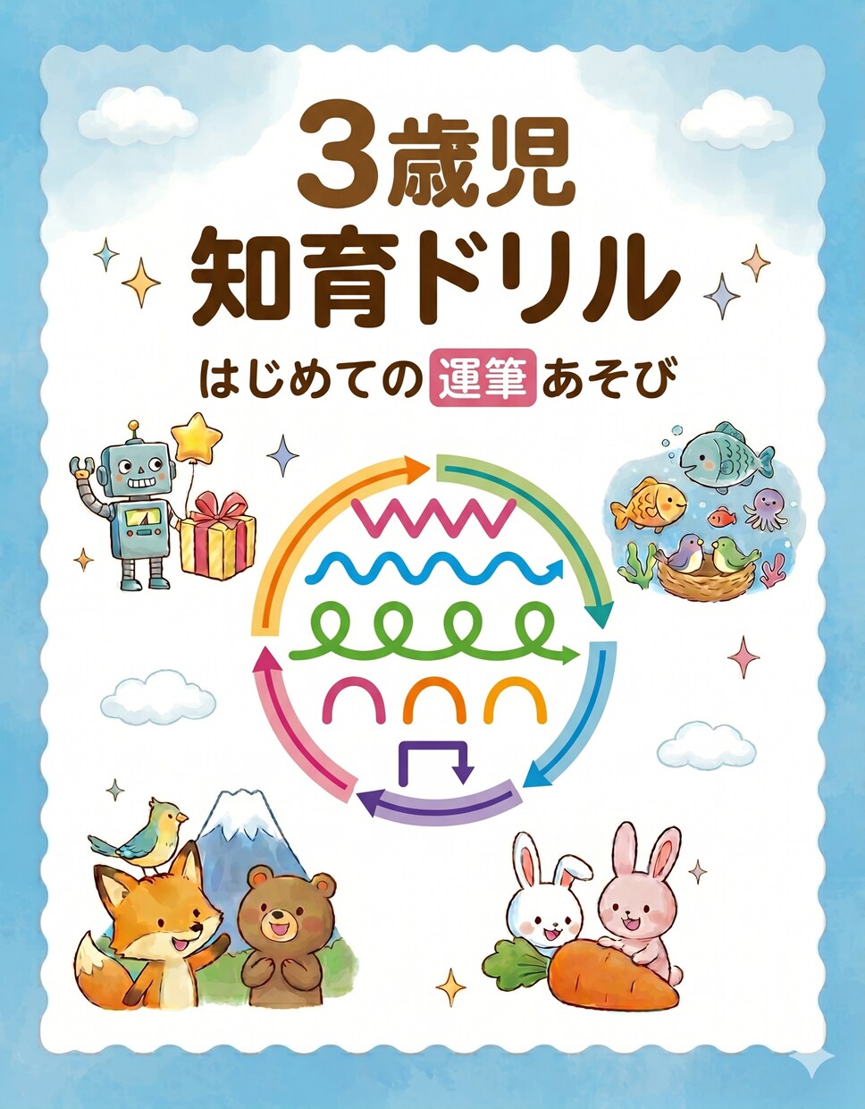 お子様専用の「太い線」なぞり書きドリル作ります 発達支援の視点で作る、視覚ノイズを抑えた極太ドリル イメージ7