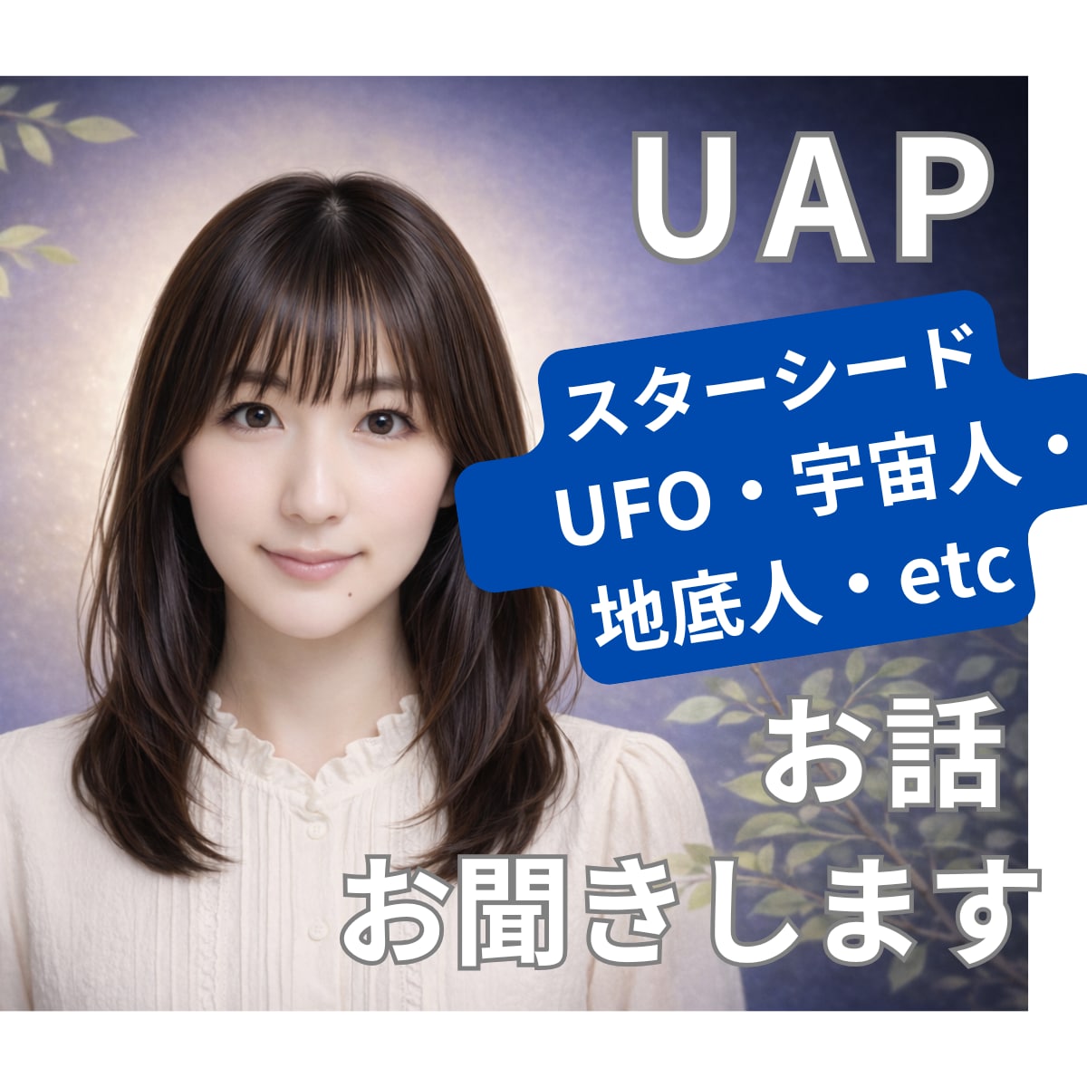 元・天文部員が UFO・宇宙人のお話、お聞きします １分からＯＫ★ 少し誰かと話したい時に♪ イメージ1