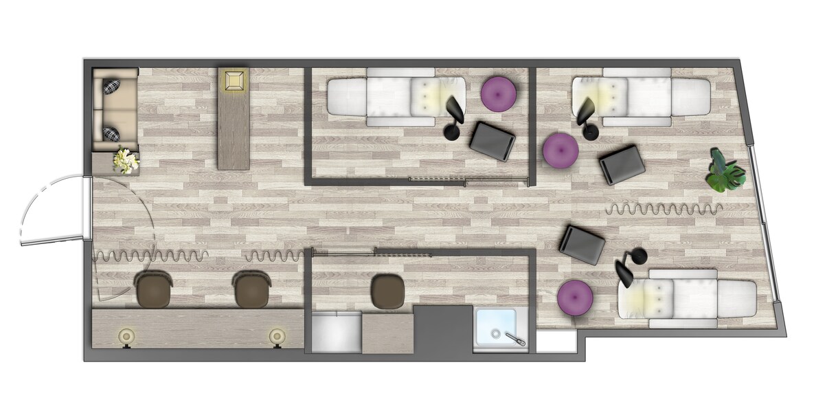 売れるマンション、アパートの図面作ります 図面に色を付け魅力のある資料を作成致します。 イメージ1