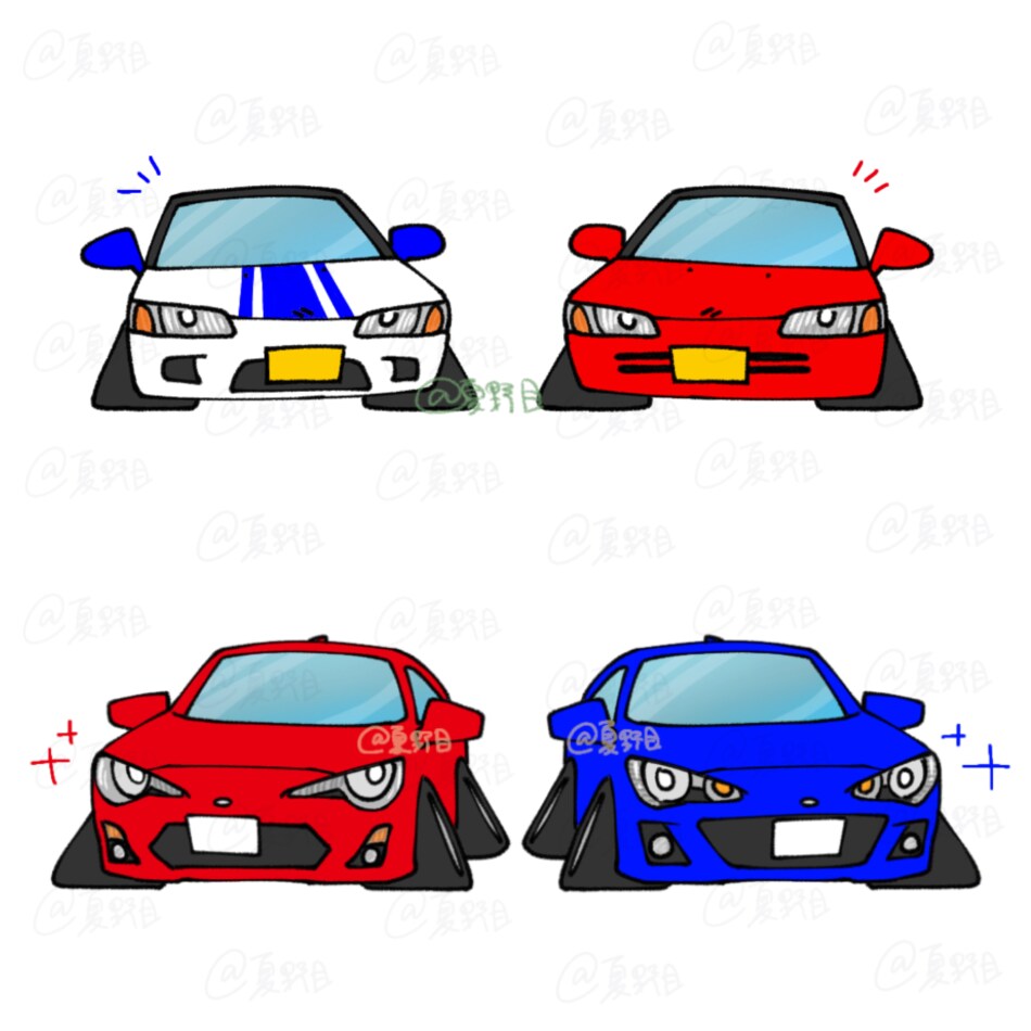 ゆるもちな可愛い「愛車イラスト」制作します デフォルメイラストであなたの愛車を変身させちゃいます！ イメージ8