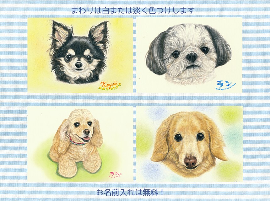 ほっこり優しいペットのイラストをお描きします 2Lサイズ｜リアルだけど優しめ色鉛筆画です イメージ4