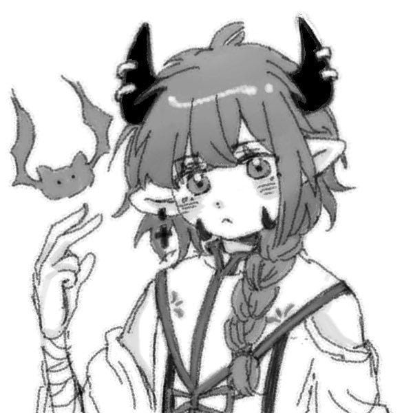 白黒のアイコンを描きます あなた自分のオリキャラと推しをかわいい絵柄で書きます！！ イメージ2