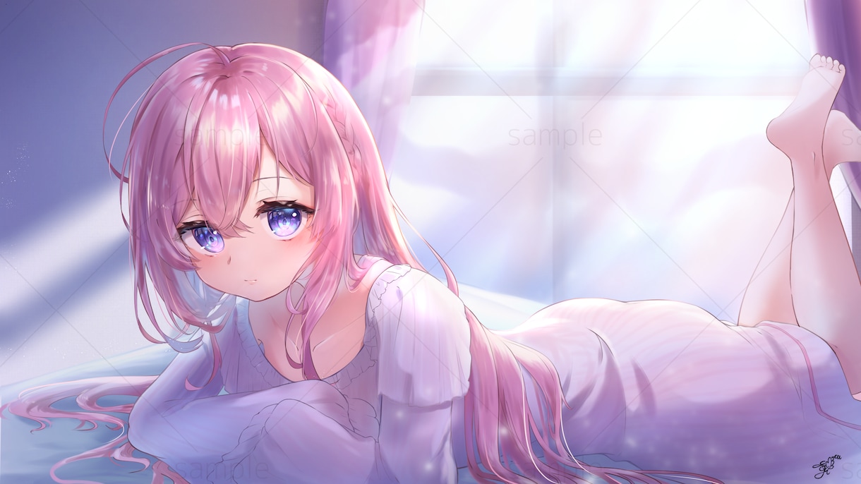 VTuberさん向け 活動用イラスト描きます 透明感重視＆SNS映えを意識したイラスト イメージ9