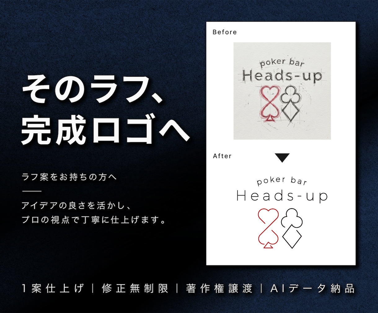 お持ちのラフ案をプロ仕様のロゴに仕上げます 具体的なラフ案をお持ちの方｜修正無制限 イメージ1