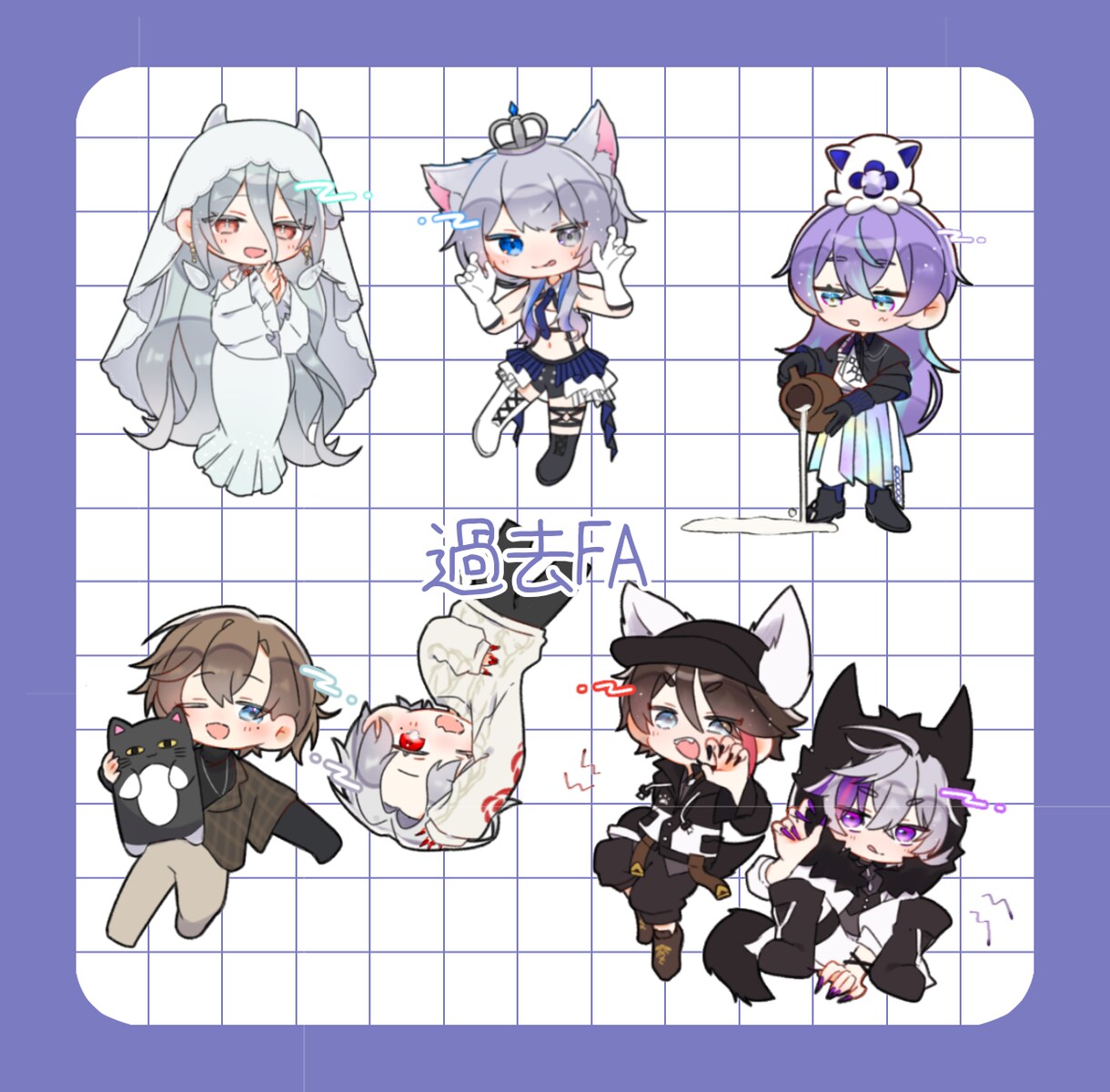 ミニキャライラストお描きします アイコン・グッズ制作など、様々な用途に！ イメージ5