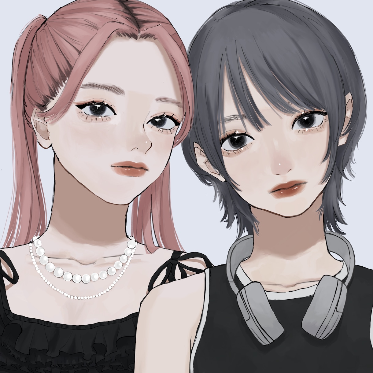 クールで可愛い女の子描きます 配信やsnsアイコンに可愛い子を是非！！ イメージ6