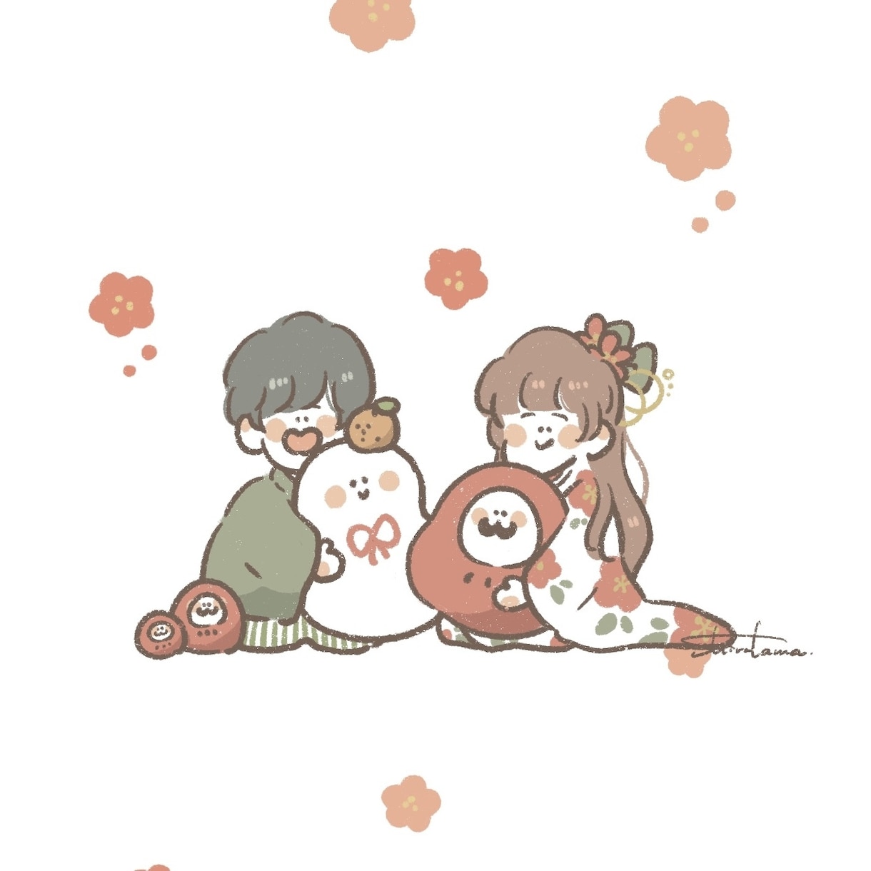 ほっこりあたたかい似顔絵お描きします ご友人のお誕生日、恋人との記念日に☺︎ イメージ4