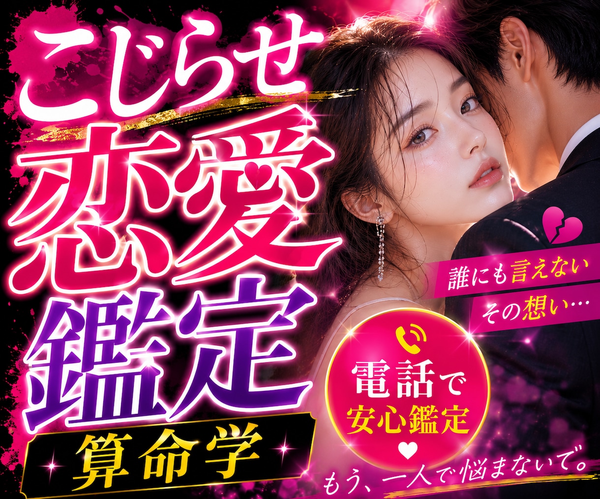 こじれた恋愛の悩みと二人の相性をズバリ鑑定します 芸能関係者も鑑定する算命学で恋愛の答え合わせをします♡ イメージ1
