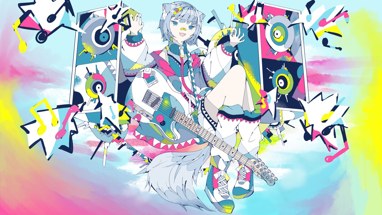 MV用1枚絵イラスト制作します ・ボカロPなど音楽活動においてMV用の1枚絵が必要な方へ イメージ10