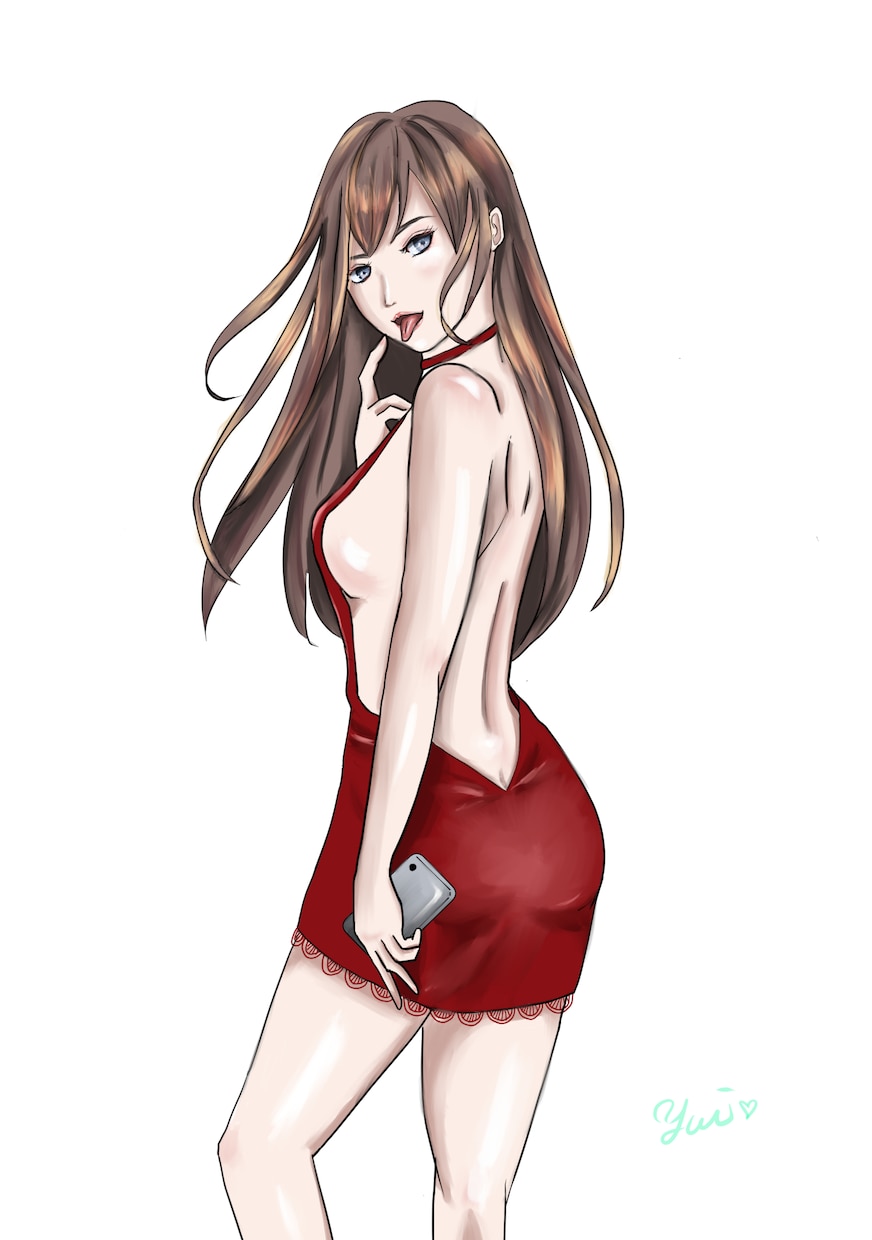 女性の仕草にこだわった女性のイラストを描いています 雰囲気あるイラストでストーリーを生み出します！ イメージ1