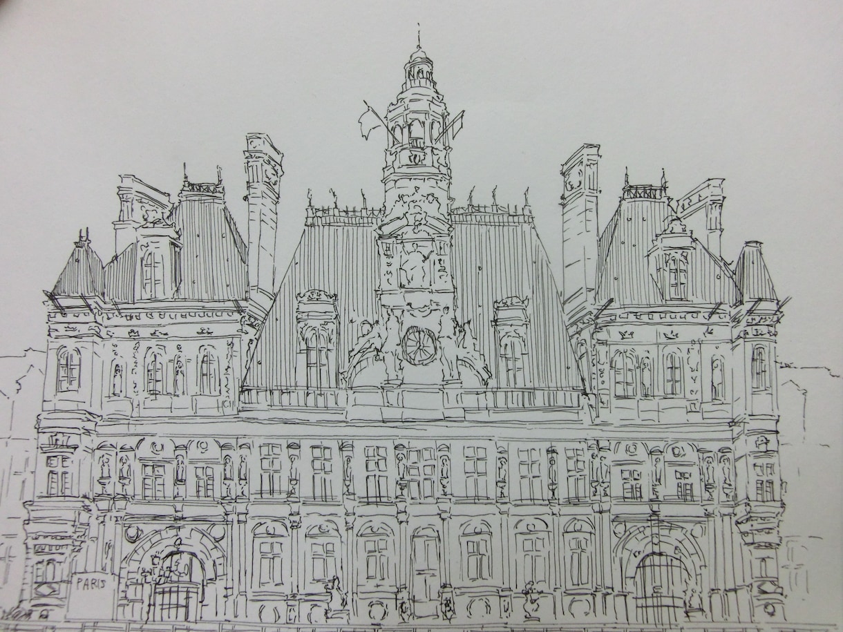 ペン画：建物や風景を手描きのイラストにします 個人利用や商用にも！ポスターや名刺、サイトにワンポイントを イメージ2
