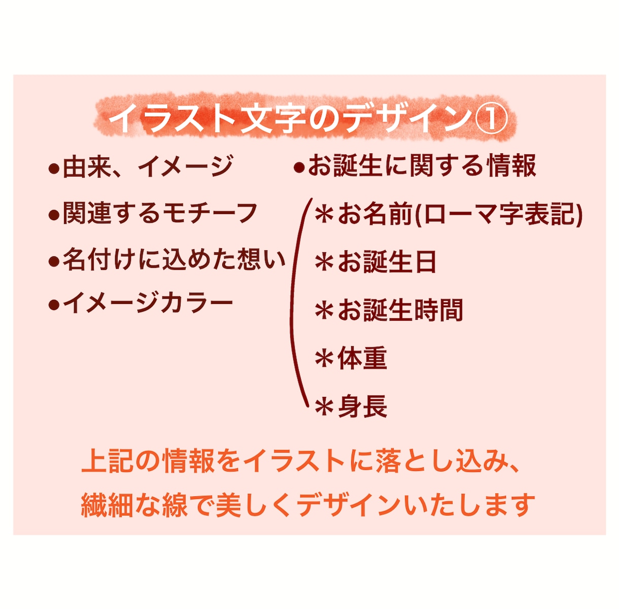 名前の由来をイラスト化！繊細で美しい命名書作ります お部屋を格上げ✨見るたびときめく幸せを詰め込んだ宝物の命名書 イメージ4