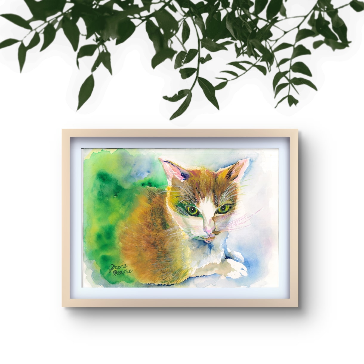 可愛いうちの子猫の絵を透明水彩画で描きます ペットの似顔絵・肖像画オーダー『まなペットアート』横浜・東京 イメージ3