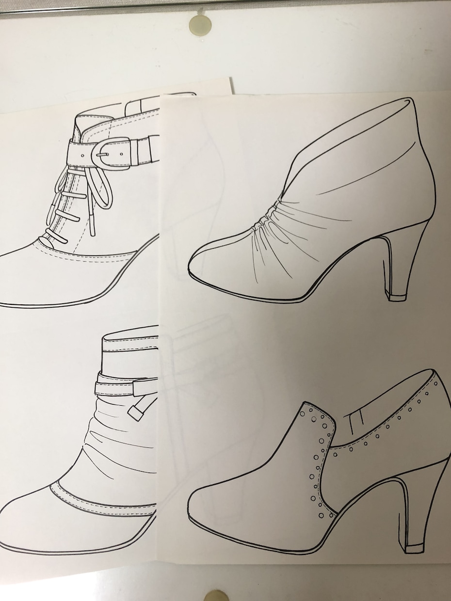 現役靴デザイナーが靴のイラストをお描きします クライアント様へのご提案用、メーカー指示用の絵型承ります。 イメージ2