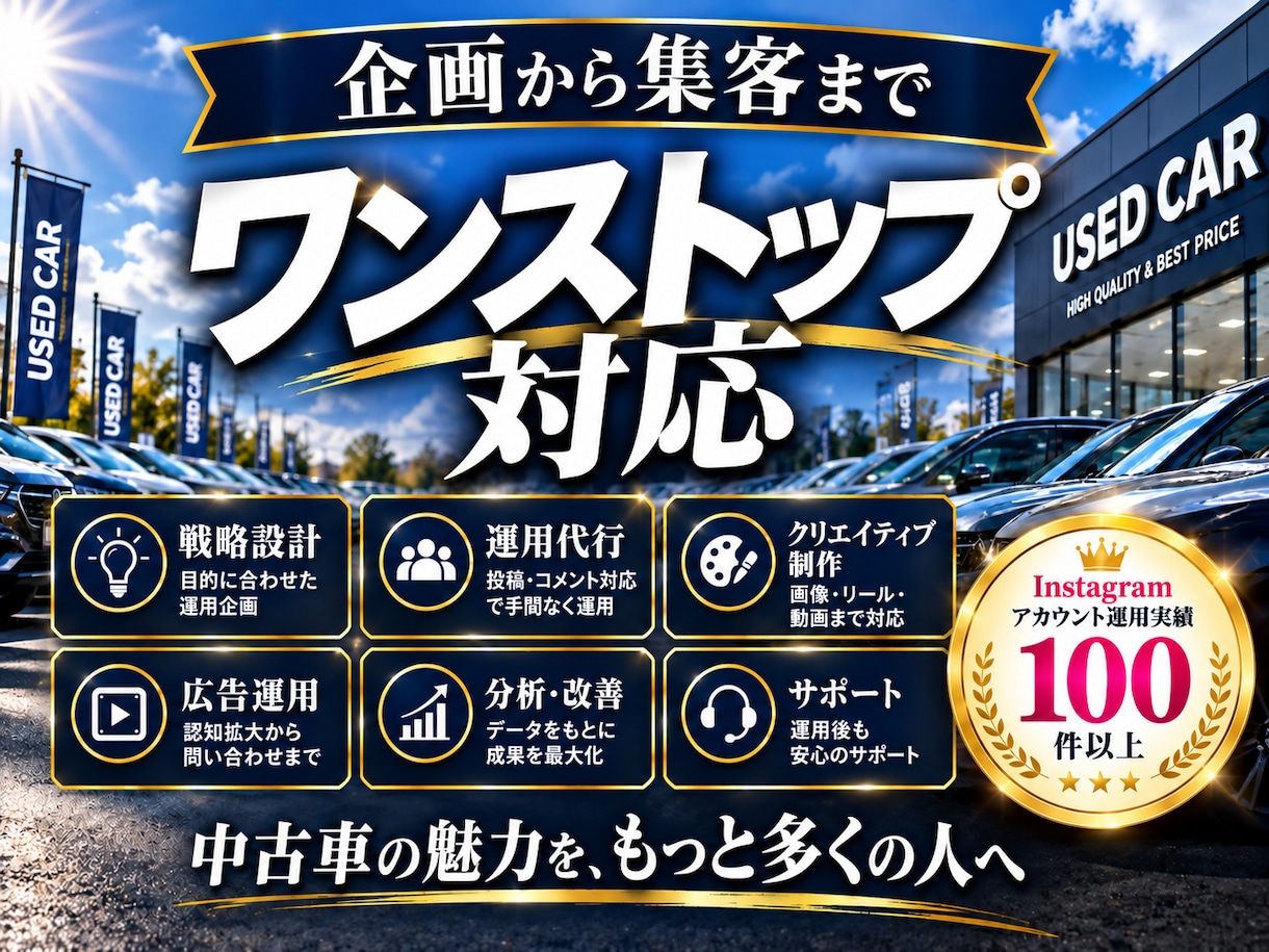 中古車業界に特化！インスタグラム運用をいたします 中古車業界の「集客・問い合わせ」に強いInstagram運用 イメージ8