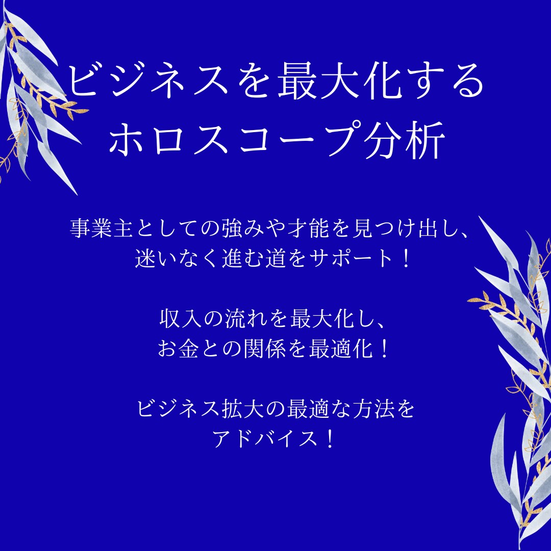 あなたのビジネスを最大化する星読み鑑定をします 才能・収入・チャンスの流れをホロスコープで完全解析 イメージ3