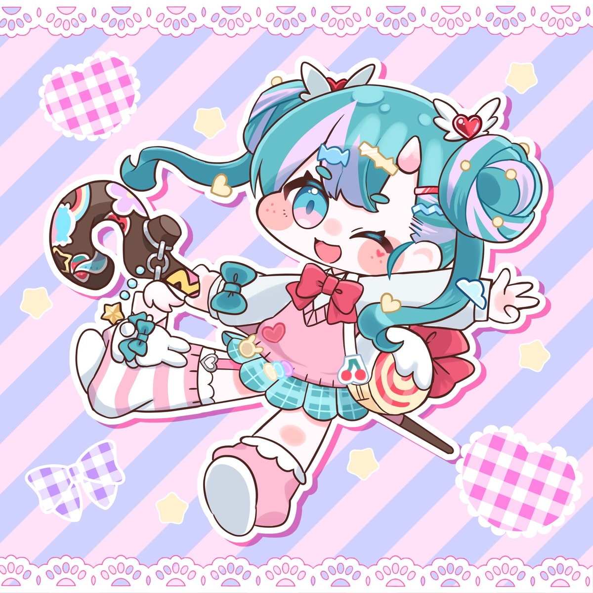 ぷにかわなSDキャラクターイラスト描きます 可愛い絵でご希望のSDイラストを製作！Live2Dにも対応！ イメージ1