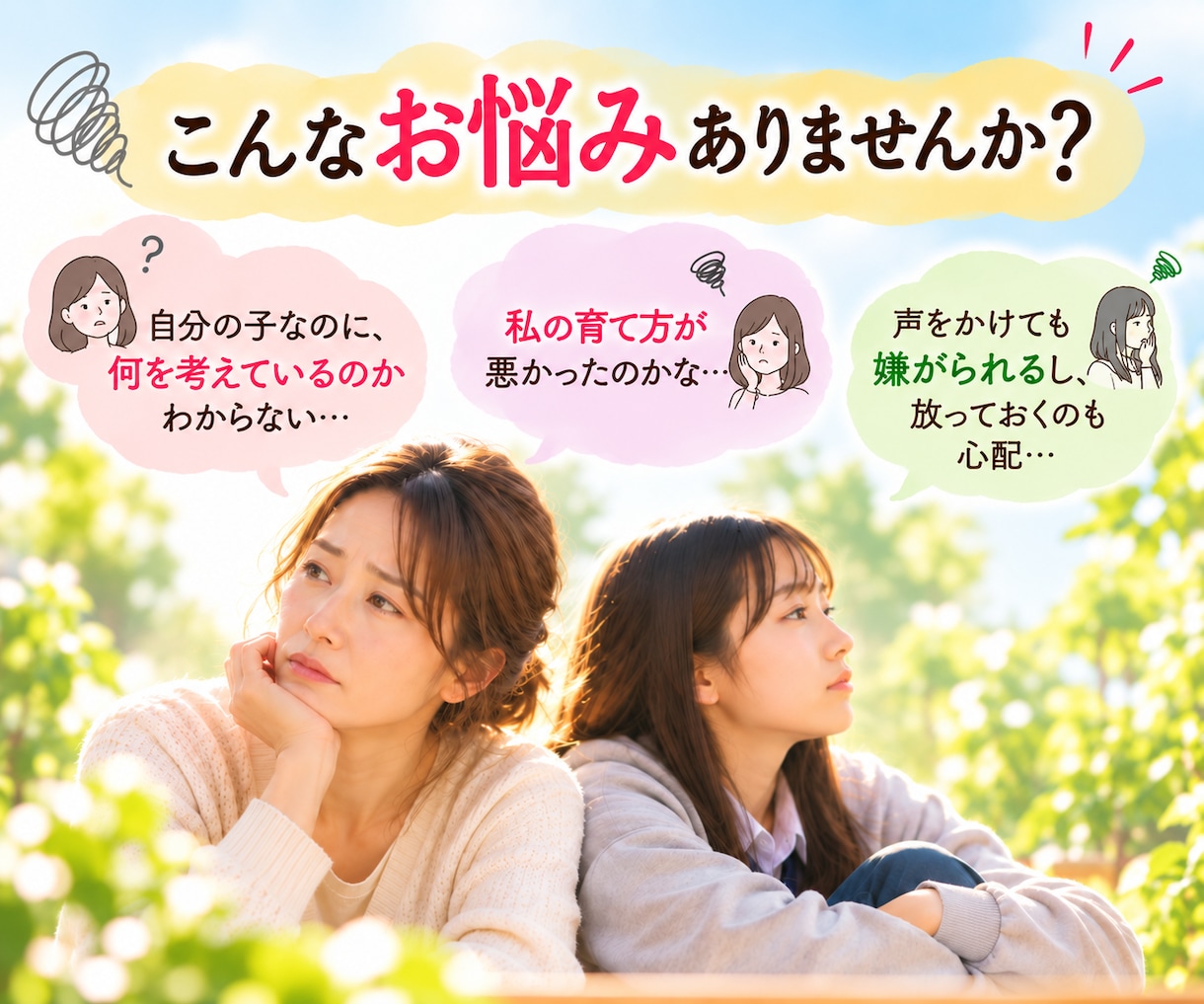 思春期のわが子の本音と親子の相性を鑑定します 親子の違いと今の心を知り、関わり方のヒントをお伝えします イメージ4