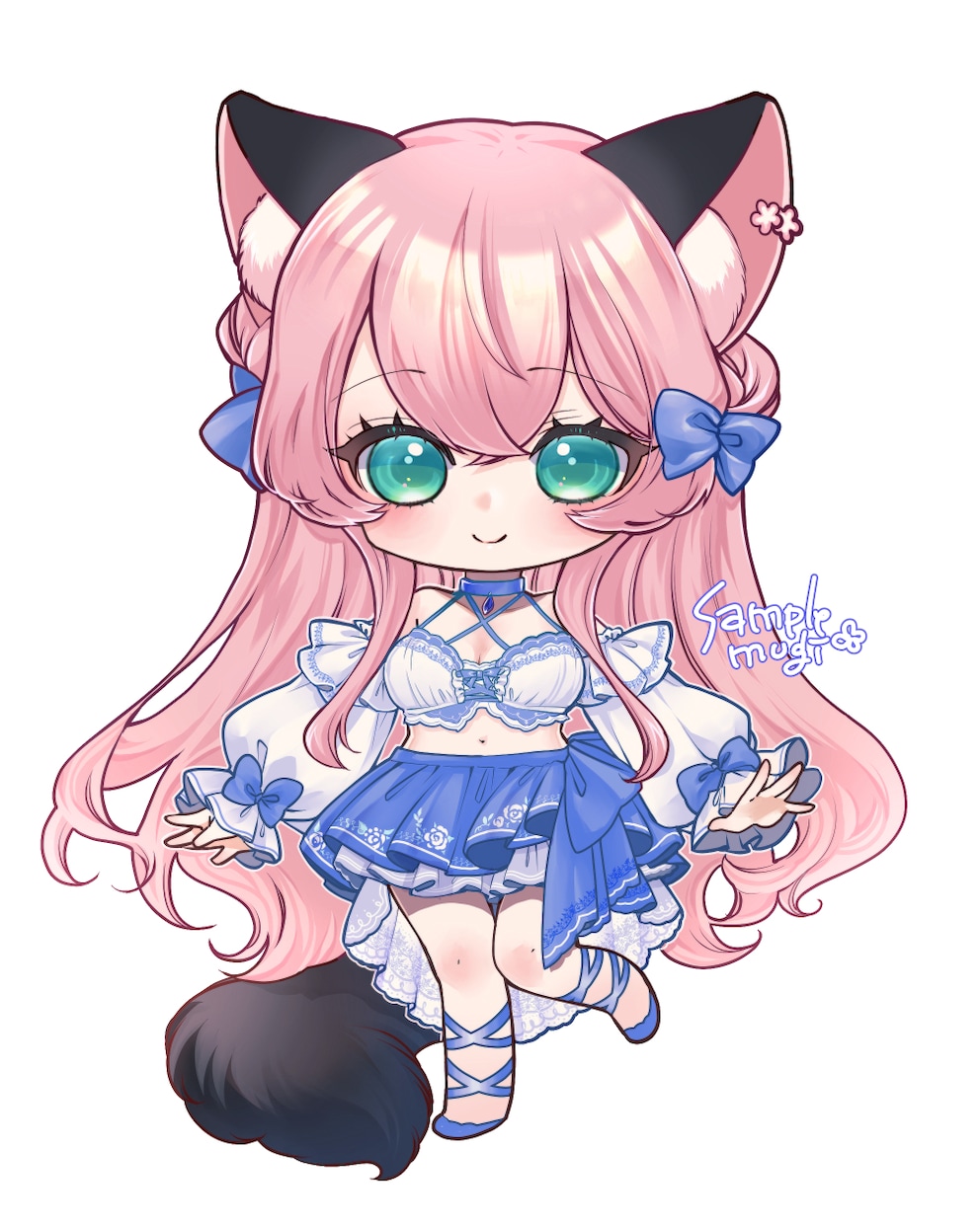 可愛く繊細に！ミニキャラ・SDイラスト描きます SNS★華やかで可愛いミニキャライラスト描きます✨ イメージ5