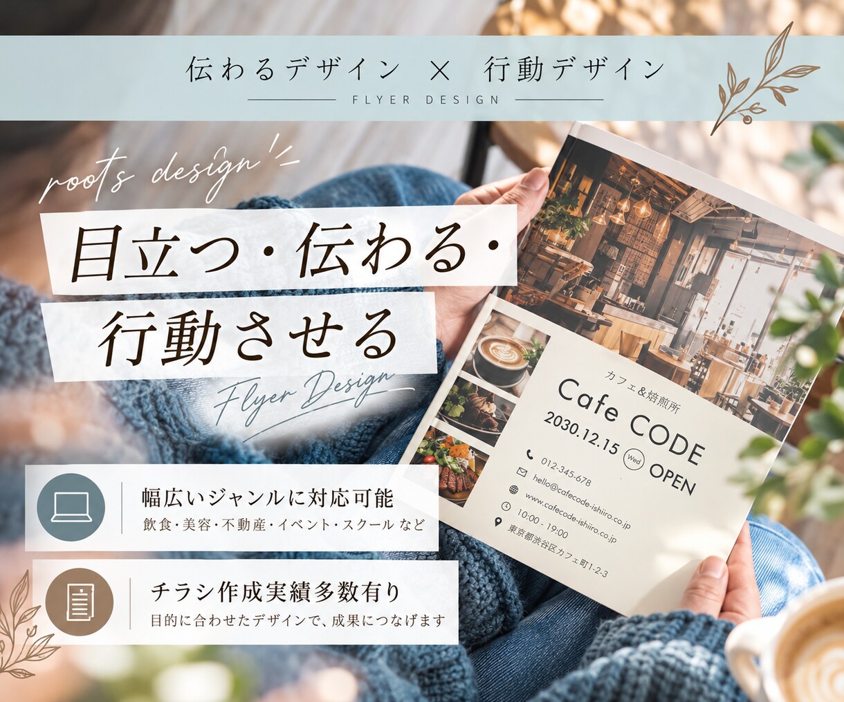 反応が変わるチラシを設計します 集客・反応を考えた“伝わる”デザイン イメージ1