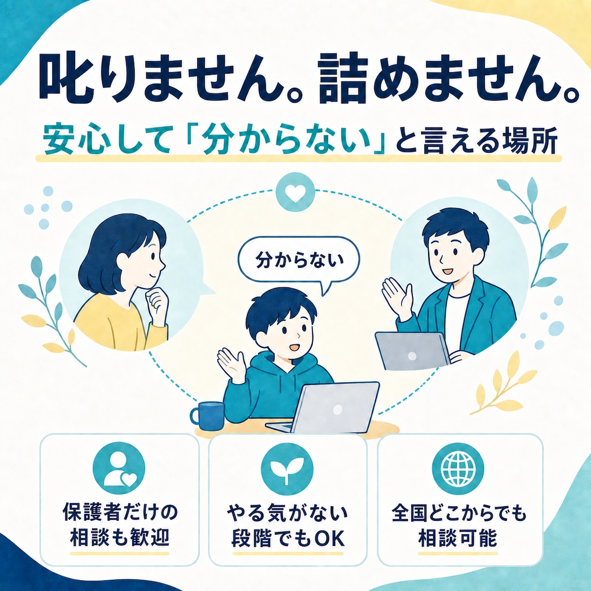 偏差値20〜40台の勉強を一から立て直します どこから分からなくなったかを一緒に特定して解決します イメージ5