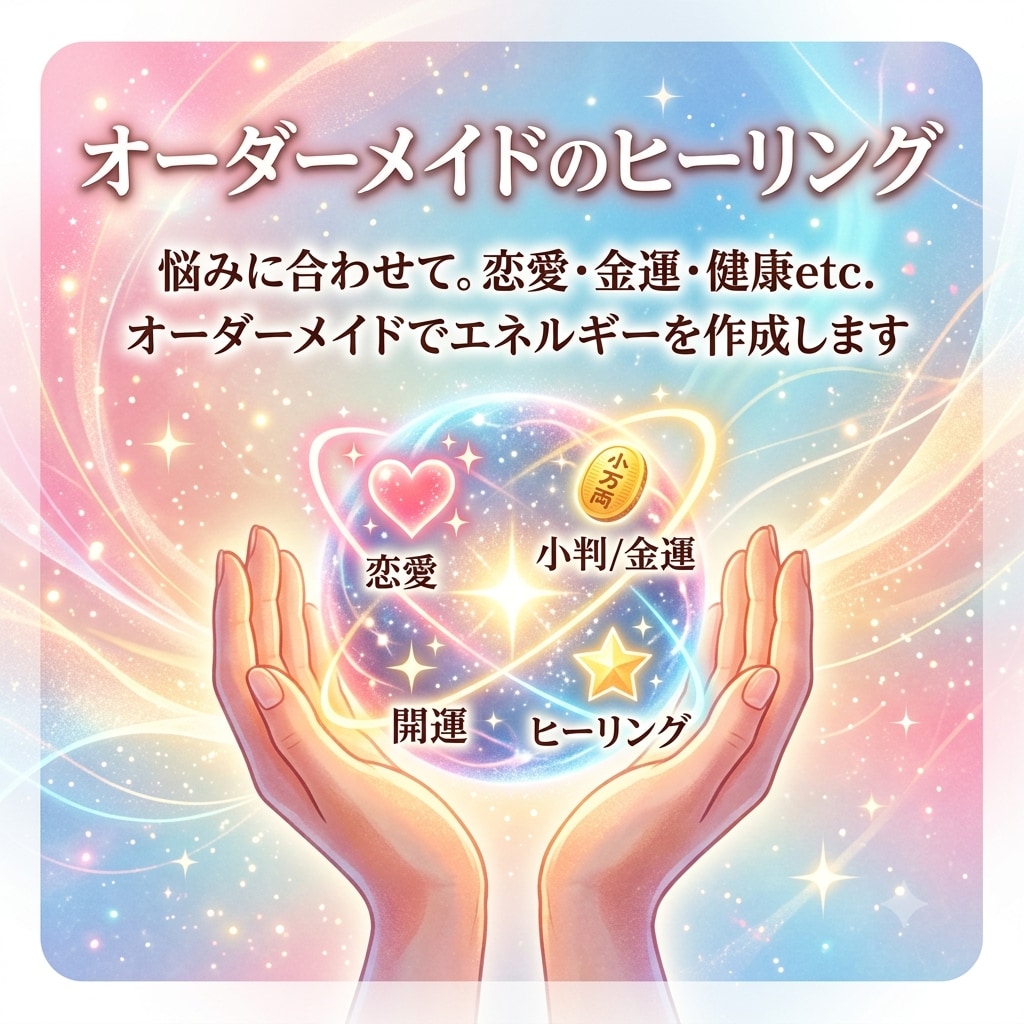 完全オーダーメイドで今、必要なエネルギーを送ります どんなお悩みも丸ごと！本来の自分を取り戻すヒーリング イメージ1
