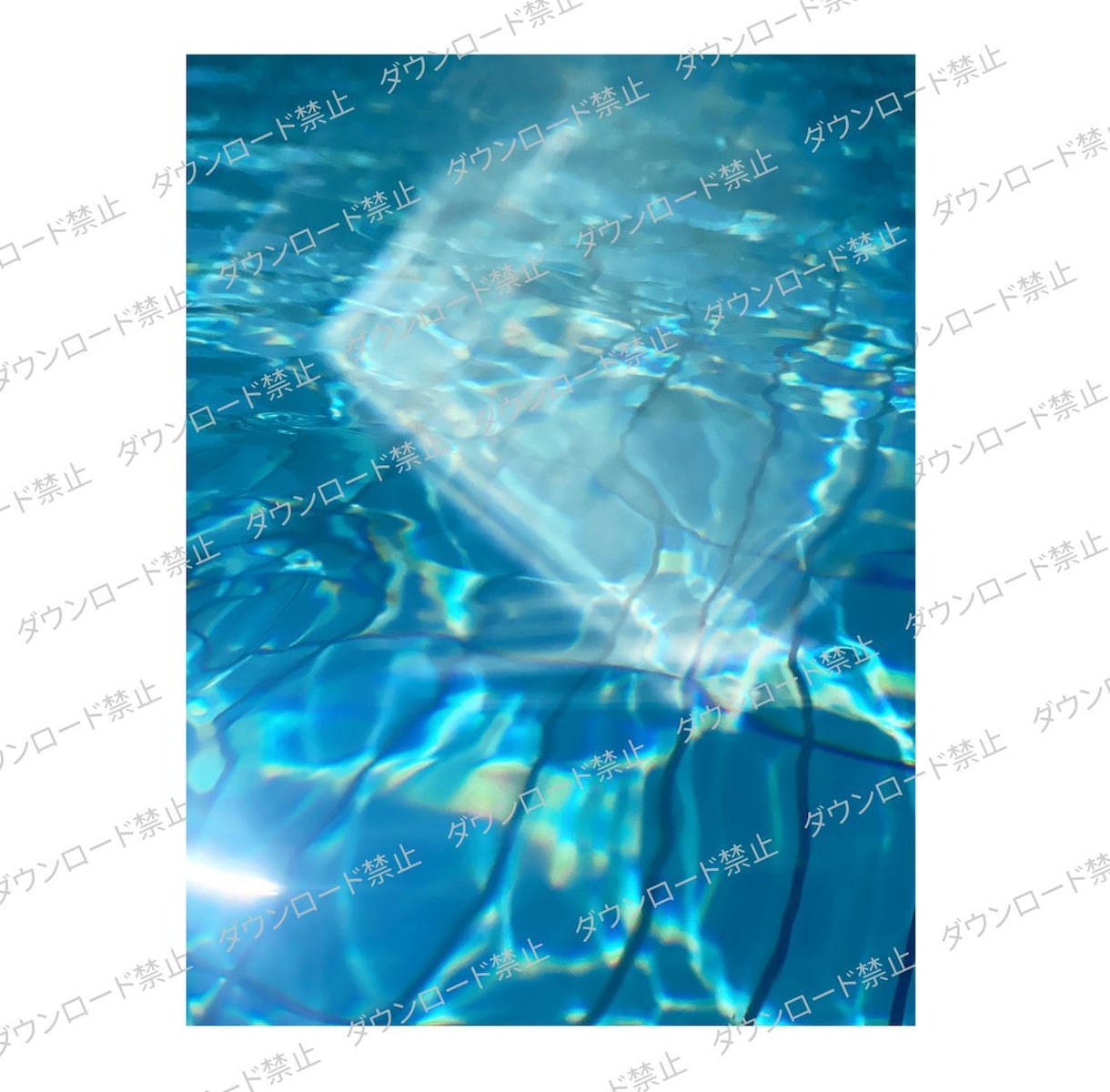 水と光の写真素材を販売します SNSやPR・デザインに使える水の写真セット/水と光夏プール イメージ5