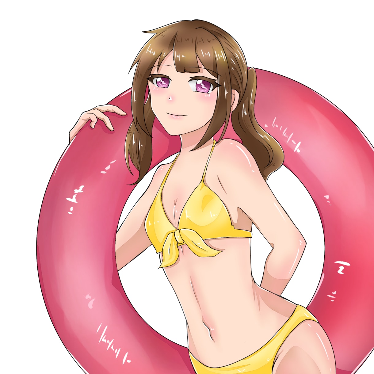 夏にぴったり水着SD量産イラスト描きます シートで選ぶだけ！​グッズ化・商用利用OK可愛い水着姿1枚絵 イメージ2