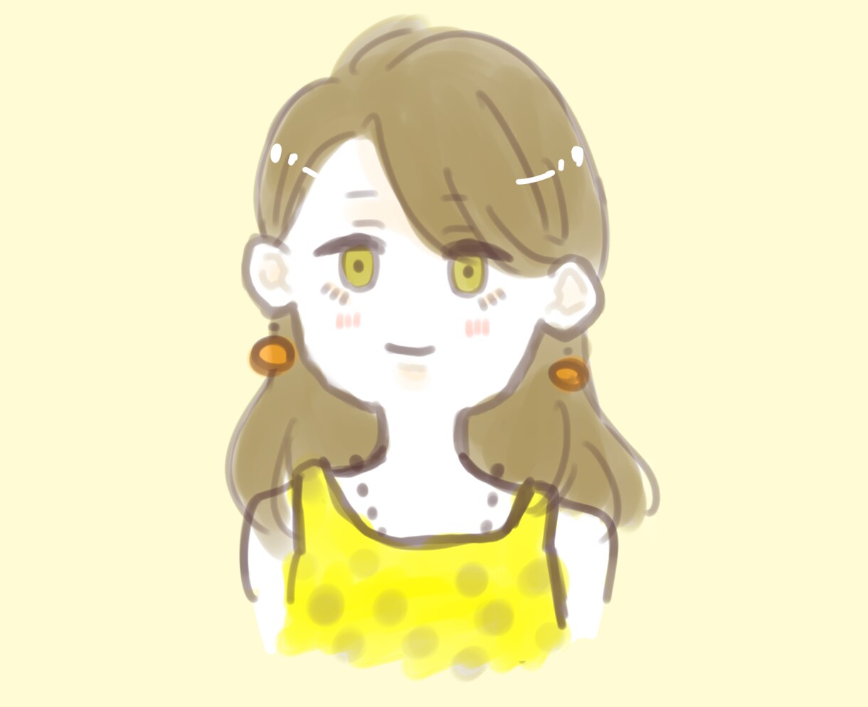 お洒落で優しいタッチでアイコン描かせていただきます 水彩風オシャレで可愛い貴方だけのアイコンを作りませんか イメージ3