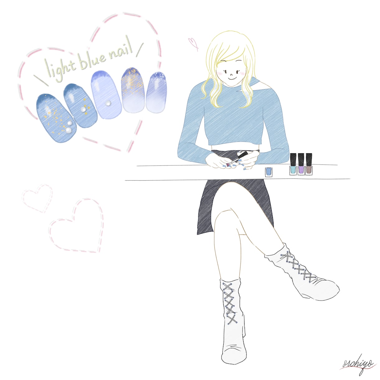オシャレな女の子のイラスト描きます アイコン、広告の挿絵等に！ご希望のイメージにお応えします イメージ2