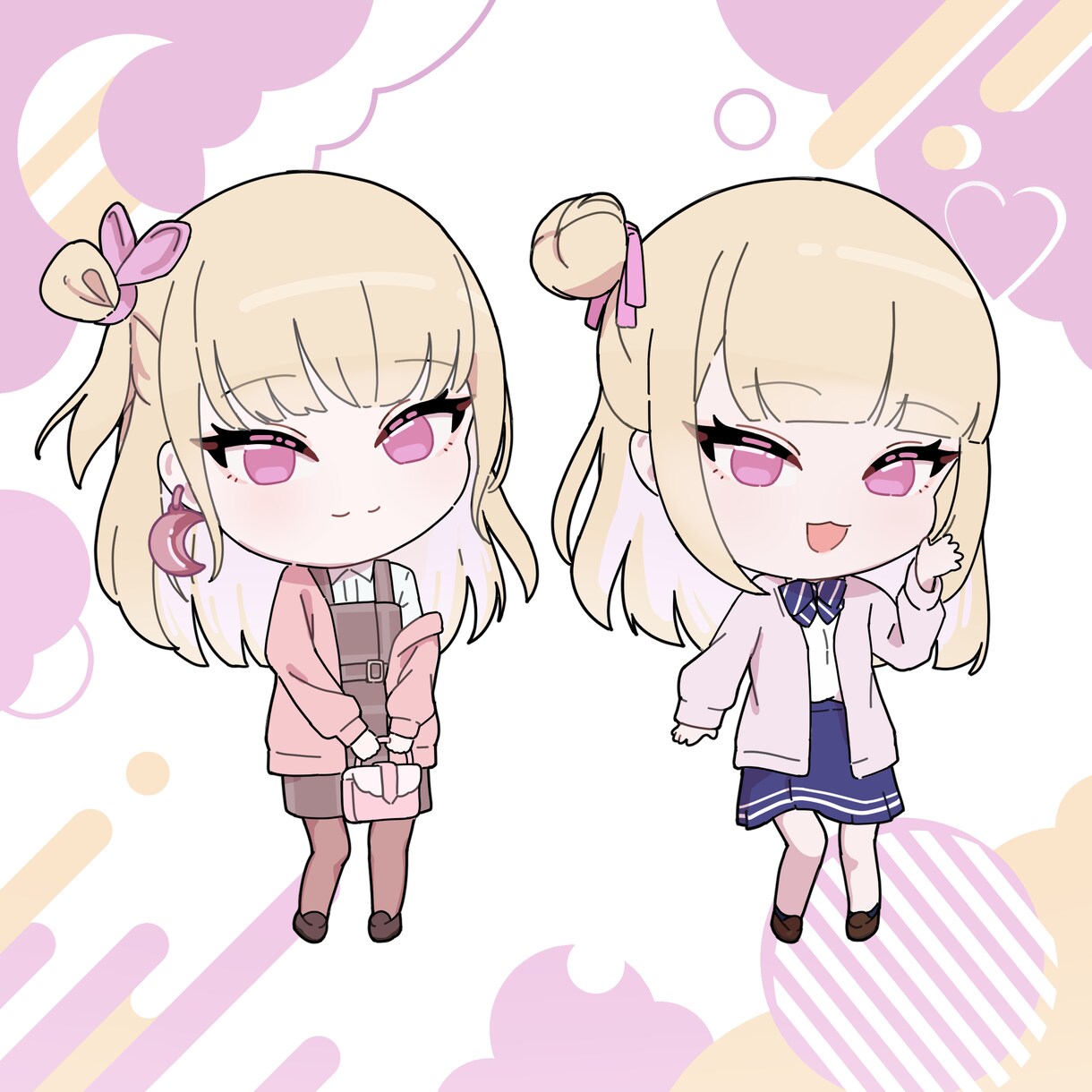 壁紙やヘッダーにかわいいミニキャライラスト描きます ゆるい雰囲気のあるかわいくて親しみやすいイラスト作成します！ イメージ7