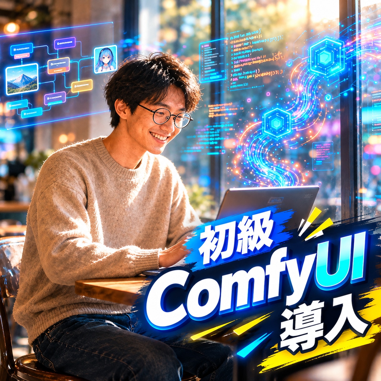 ComfyUI低スペックPCでもAI生成できます ネット環境があればAI画像・動画生成 イメージ1