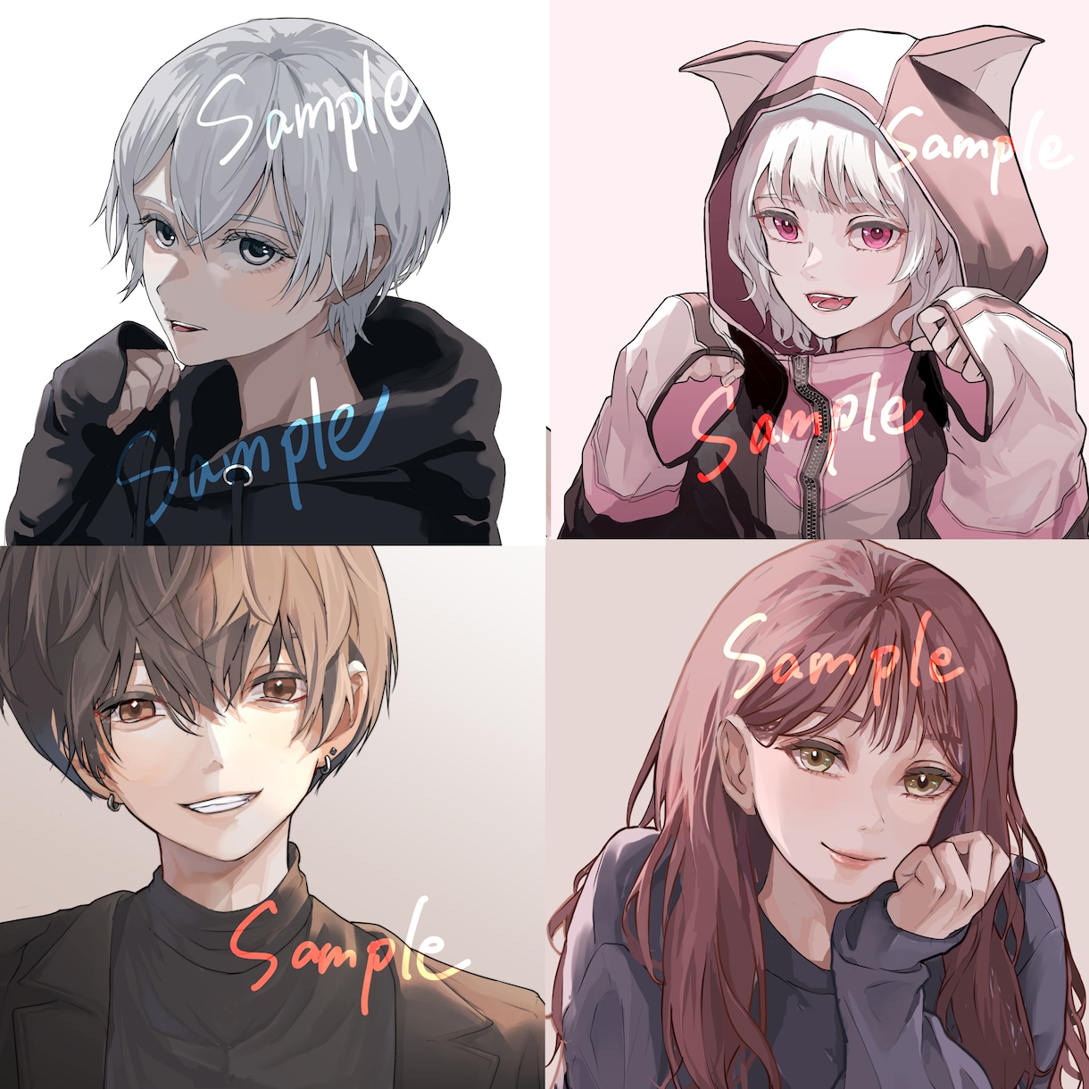 商用料金込み♪アイコン、イラストを描きます 優しい色合い、表情のイラストを描きます。 イメージ1