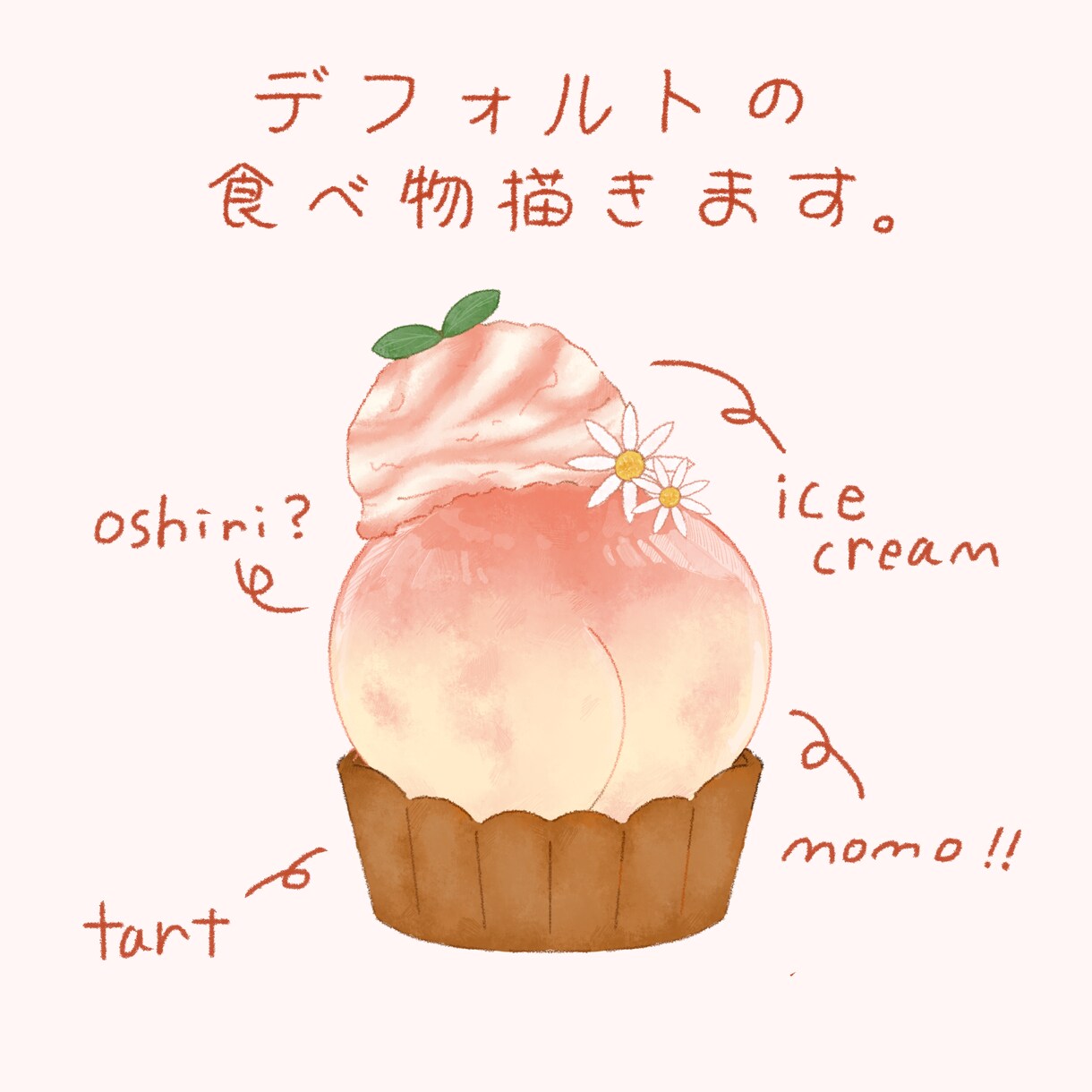 デフォルトの食べ物描きます 実際にあるものやオリジナルの食べ物を描くことができます！ イメージ1