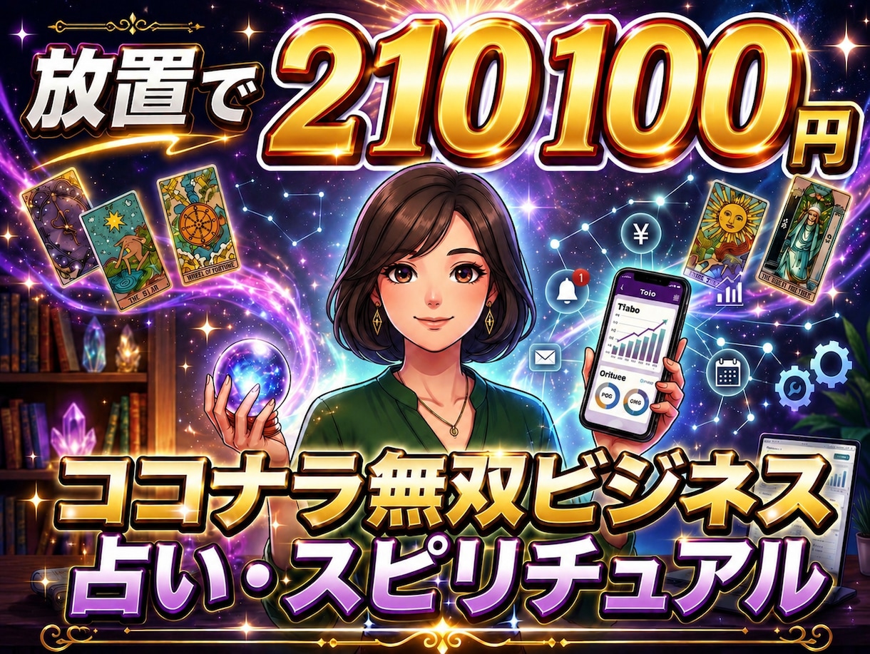 再現性の高いAI×占いビジネス構築を教えます 集客から納品まで仕組み化！スマホ1台で完結の副業！ イメージ1