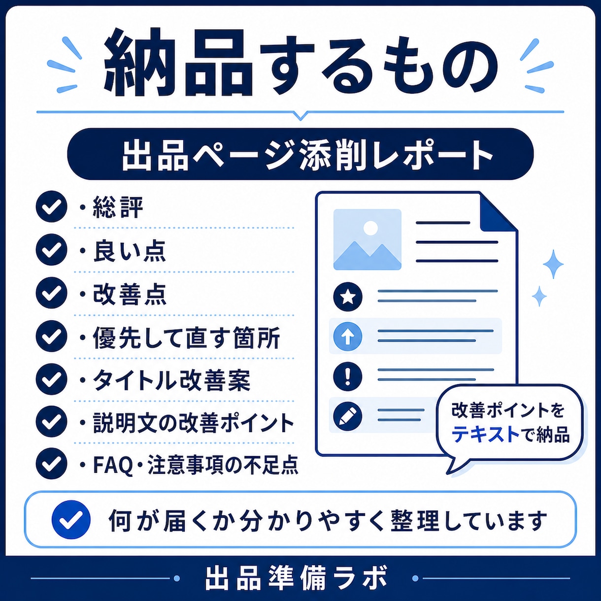 出品ページを初心者目線で添削します 説明文・お願い文・FAQの弱点を整理 イメージ4
