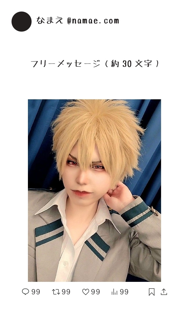 プロデザイナー＆レイヤーがコスプレの名刺制作します 個性的なあなただけのコス名刺制作しませんか？ イメージ3