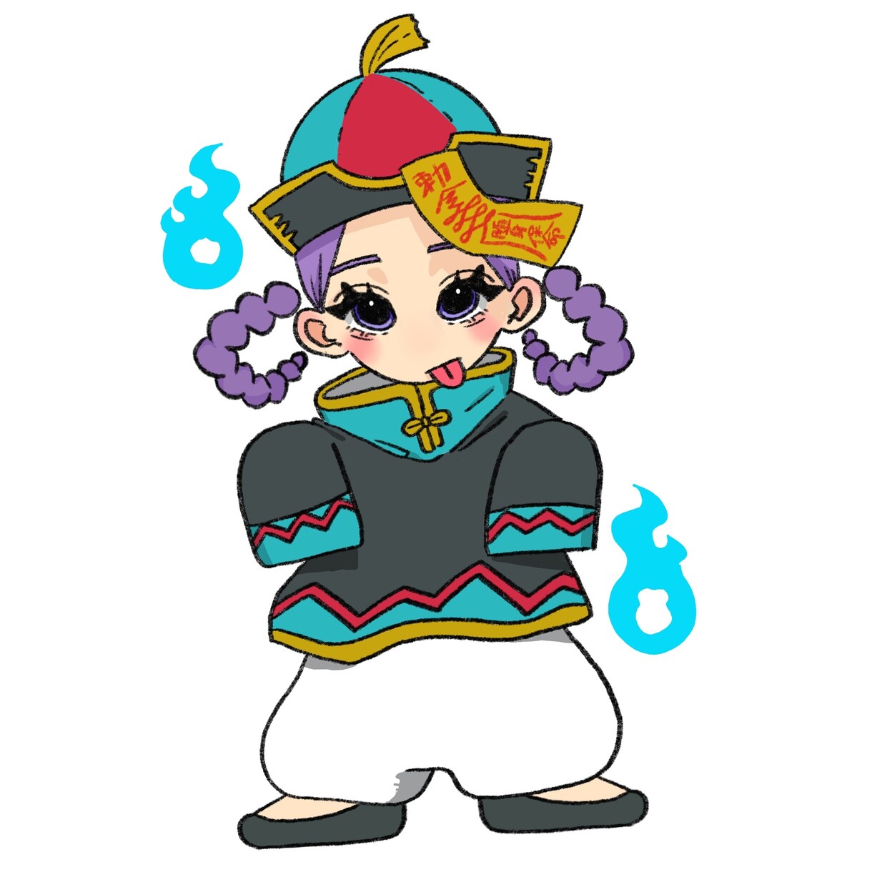 目が特徴的なキャラクターのイラストを描きます イカした個性的なキャラクターを求めている方へ イメージ8