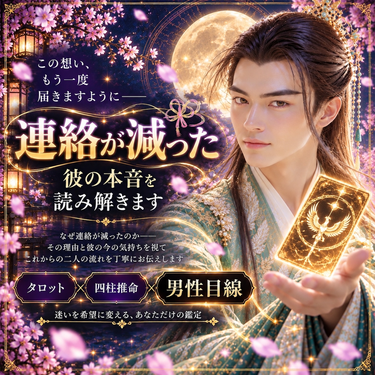 連絡が減った彼の本音を男性目線で読み解きます なぜ連絡が減ったの?　今送る?待つ? 　彼の気持を丁寧に鑑定 イメージ1