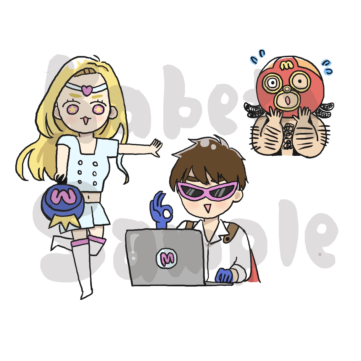 紙にもWEBにも！カットイラスト描きます 思わず目をひく楽しいイラストお任せください！ イメージ2