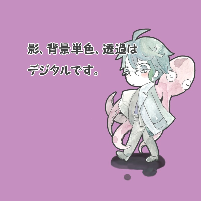 水彩絵の具で貴方のミニキャラ描きます 一味違う、目の引くミニキャラを提供します！ イメージ3