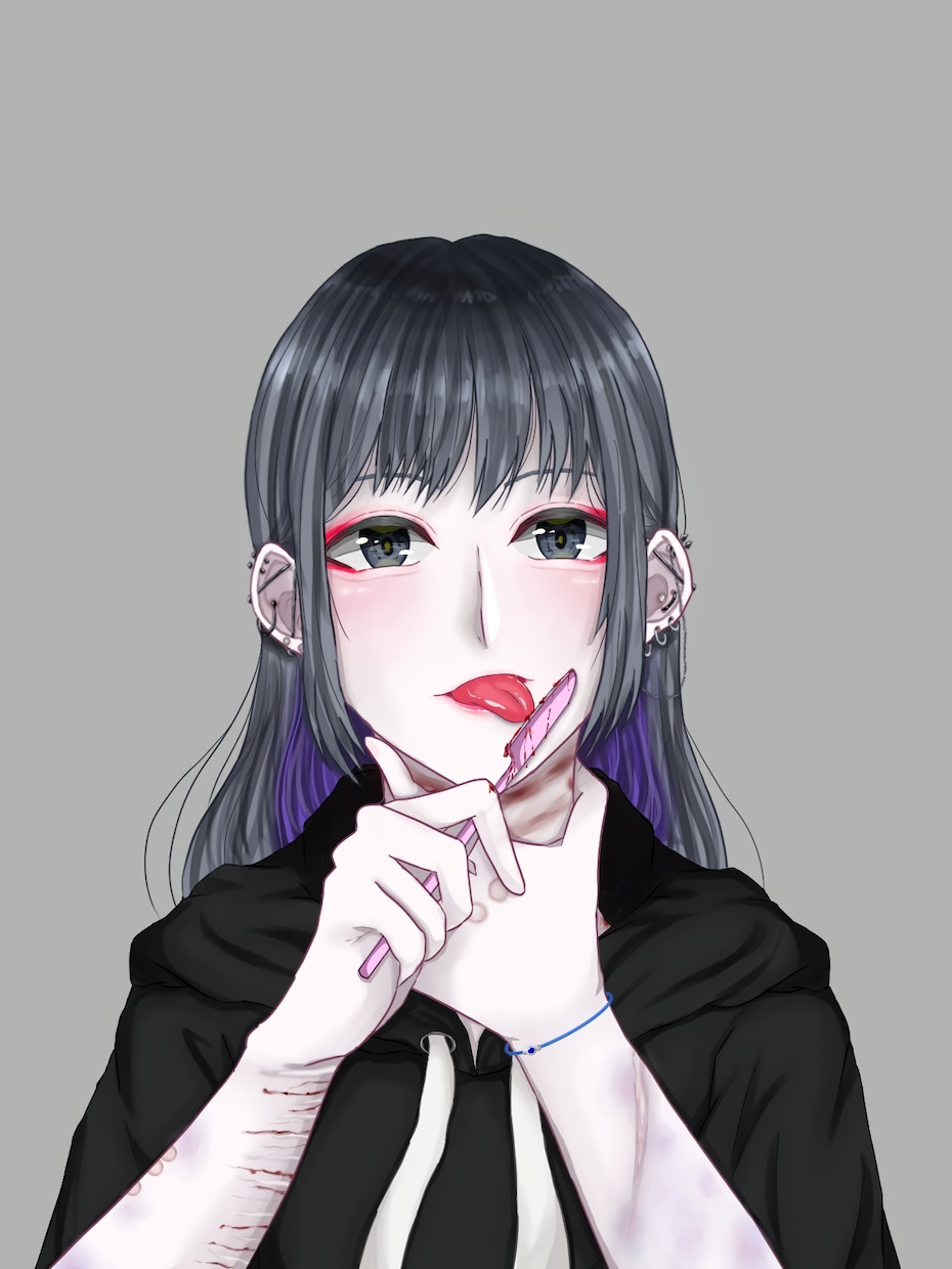 バストアップイラストになります アイコン等にご利用いただけるバストアップイラストになります。 イメージ2