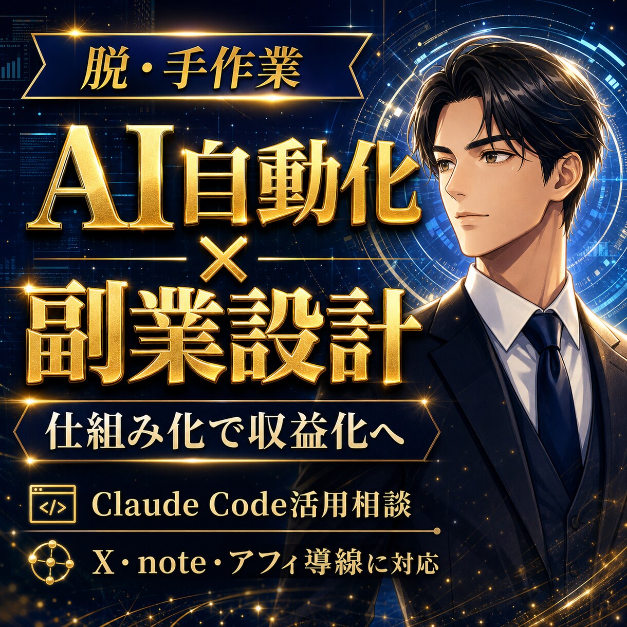 AI副業の自動化導線を教えます Claude CodeとAIで作業を仕組み化 イメージ1