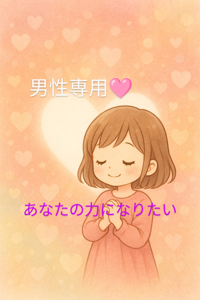男性向け♡性の悩み、愚痴、雑談、何でも聞きます 貴方の気持ちをここで開放しませんか？優しく受け止めます！ イメージ4