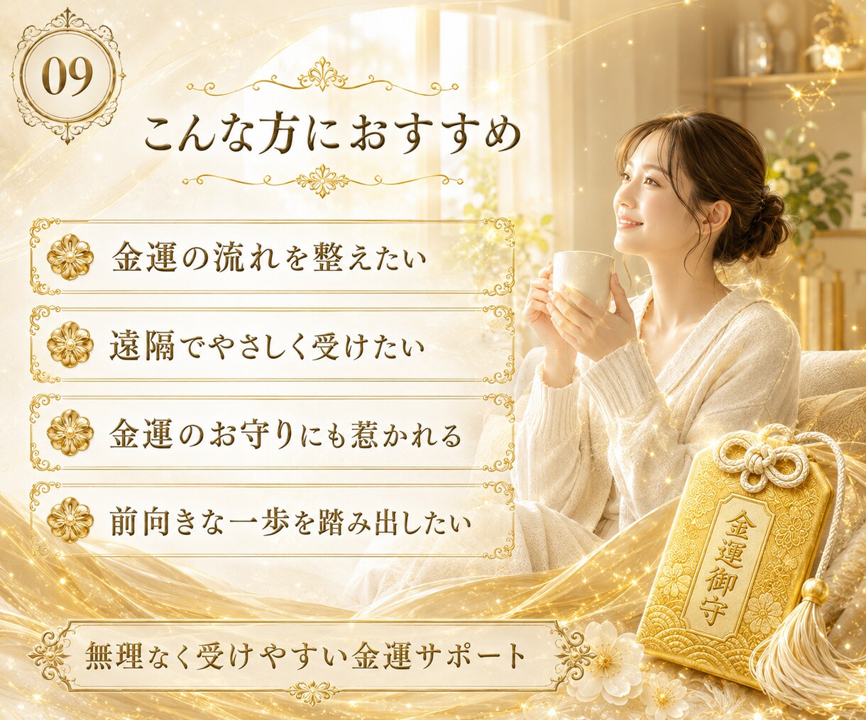金運霊視×レイキヒーリングで金運を根本から整えます 霊視鑑定・3日間の金運レイキ・金運お守りまで全て込み イメージ10