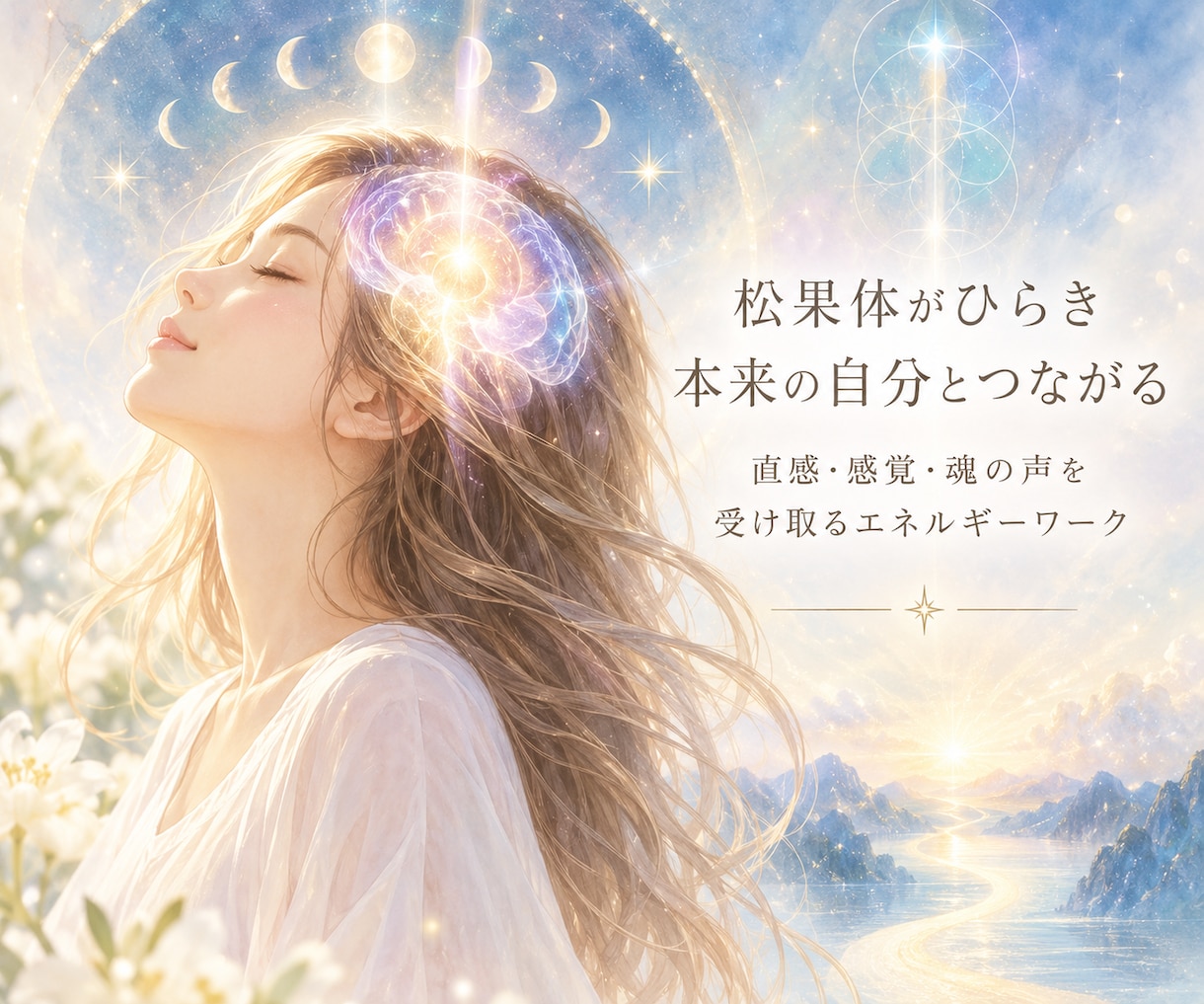 松果体に働きかけ、直感・感覚を開きます 自分でも気づいていない、本来の感覚を取り戻しましょう イメージ2